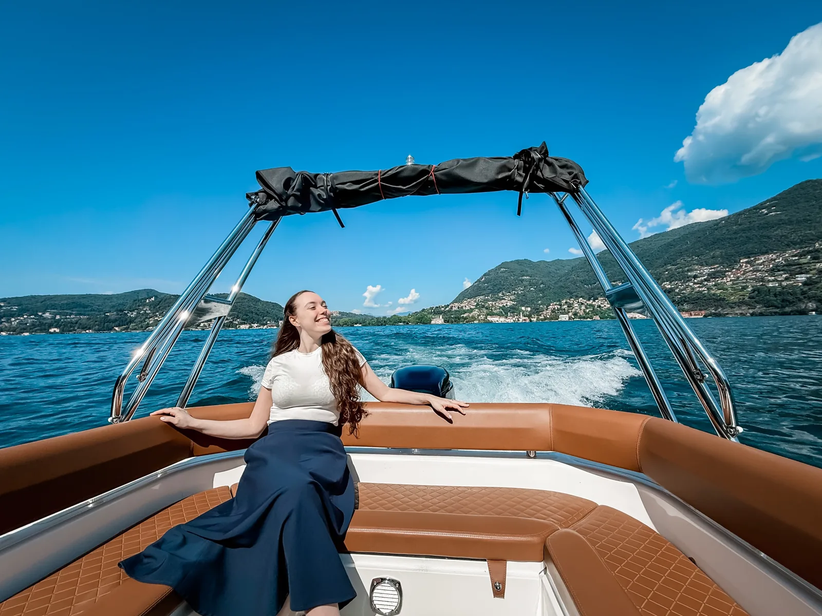Bootstour in kleiner Gruppe · 1 Stunde · mit Prosecco-Aperitif — Bootstour am Comer See